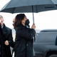 Vice President Kamala Harris arrives to board Air Force Two, Wednesday, March 9, 2022, at Andrews Air Force Base, Md. Harris is beginning a trip to Poland and Romania for meetings about the war in Ukraine.